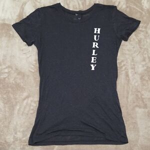 Hurley Women's Black See-Thru T-Shirt